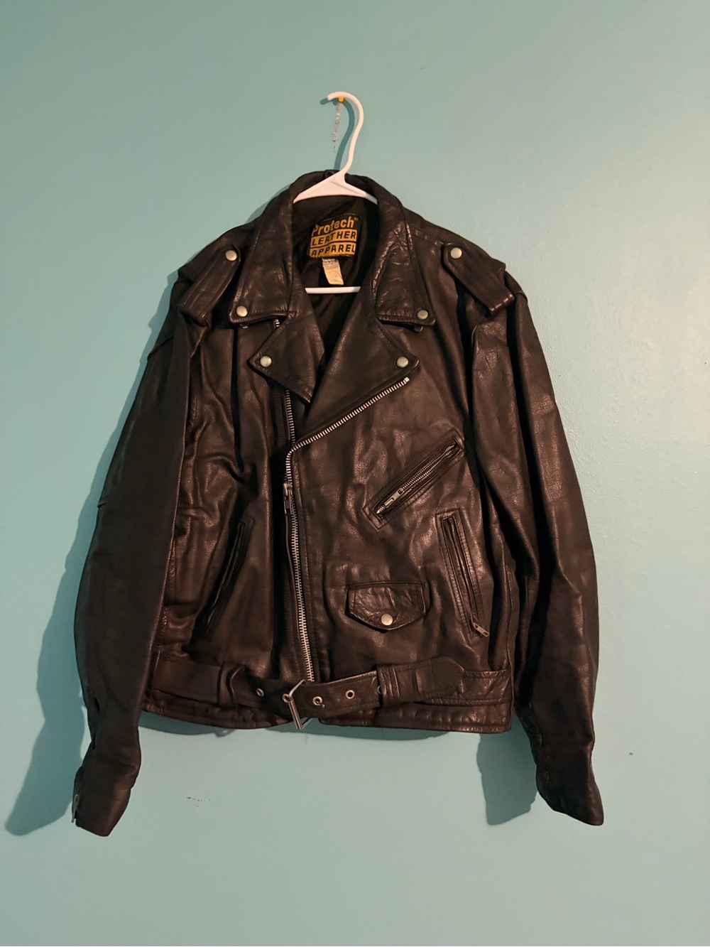 Vintage Protech Motorcycle Biker Jacket